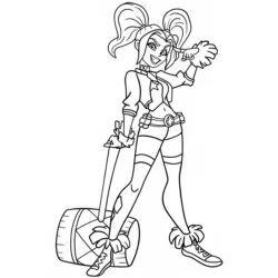 desenho de Arlequina