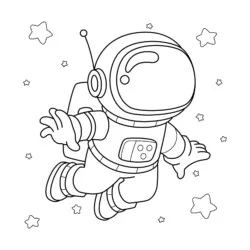 desenho de Astronautas