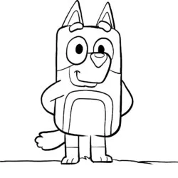 Bluey para imprimir e colorir