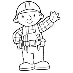 desenho de Bob, o Construtor