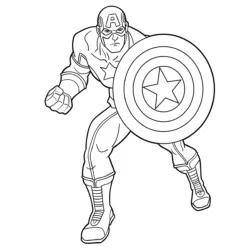 desenho de Capitão América