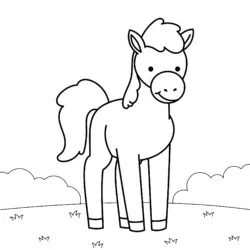 Cavalos para imprimir e colorir