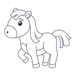 Cavalos para imprimir e colorir