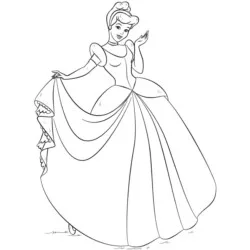 desenho de Cinderela