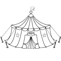 Circo para imprimir e colorir