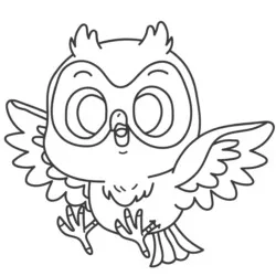 desenho de Corujas