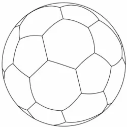 Bola para imprimir e colorir