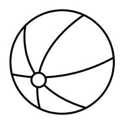 Bola para imprimir e colorir