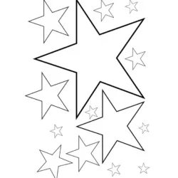 Estrela para imprimir e colorir