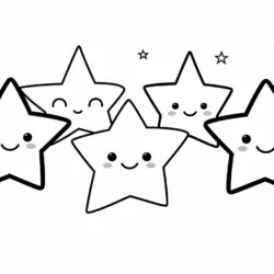 Estrela para imprimir e colorir