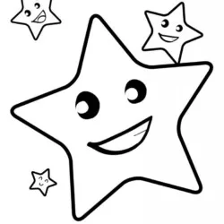 Estrela para imprimir e colorir