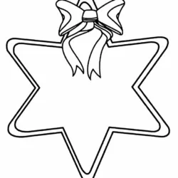 Estrela para imprimir e colorir