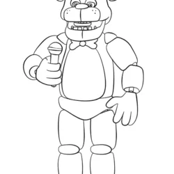 FNAF (Five Nights at Freddy’s) para imprimir e colorir