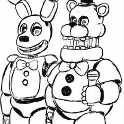 FNAF (Five Nights at Freddy’s) para imprimir e colorir
