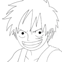 Luffy para imprimir e colorir