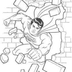 Superman (Super-homem) para imprimir e colorir
