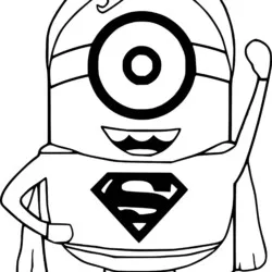 Superman (Super-homem) para imprimir e colorir