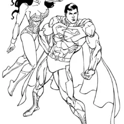Superman (Super-homem) para imprimir e colorir