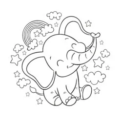 desenho de Elefantes