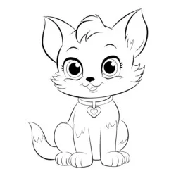 desenho de Gatos