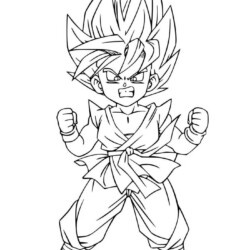 67 Goku para colorir