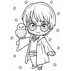 desenho de Harry Potter