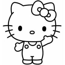 Hello Kitty para imprimir e colorir