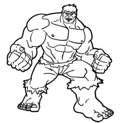 desenho de Hulk