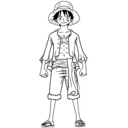 desenho de Luffy