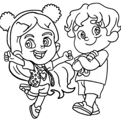 Maria Clara e JP para imprimir e colorir