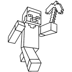 Minecraft - Desenhos para Imprimir e Colorir 