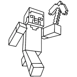 desenho de Minecraft