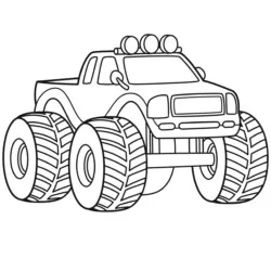 desenho de Monster Truck