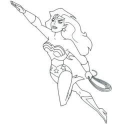 desenho de Mulher-Maravilha