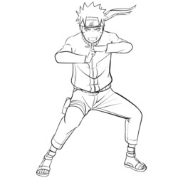 desenho de Naruto