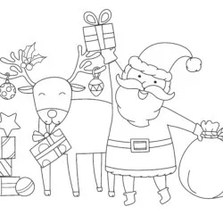 Natal para imprimir e colorir