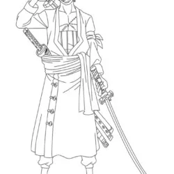 One Piece para imprimir e colorir