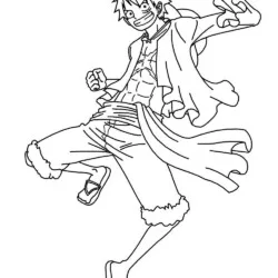 One Piece para imprimir e colorir