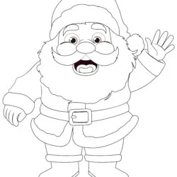 Papai Noel para imprimir e colorir