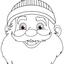 Papai Noel para imprimir e colorir