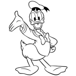desenho de Pato Donald