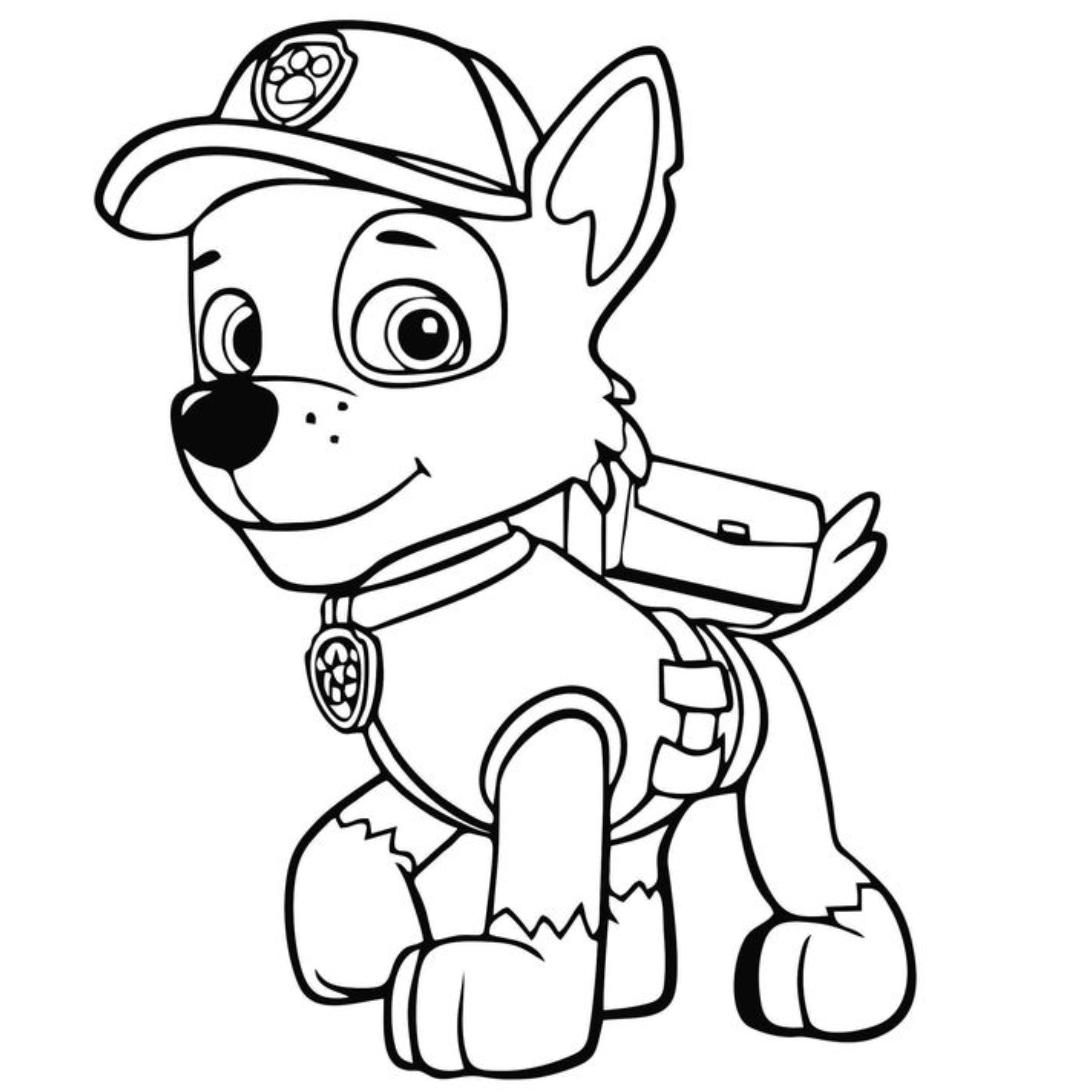 desenho patrulha canina para colorir