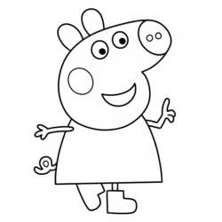 Imprimir para colorir e pintar o desenho Peppa Pig - 5120