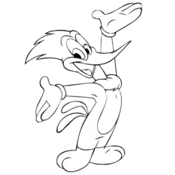 desenho de Pica-pau
