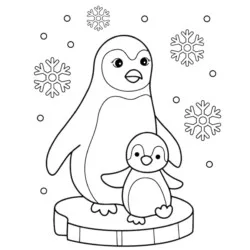 desenho de Pinguins