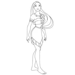 desenho de Pocahontas