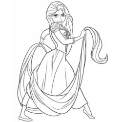 desenho de Rapunzel
