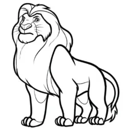 desenho de Rei Leão