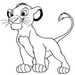 desenho de Simba