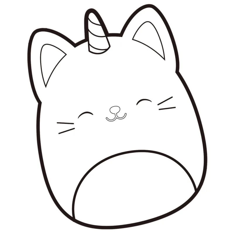 Squishmallow para imprimir e colorir